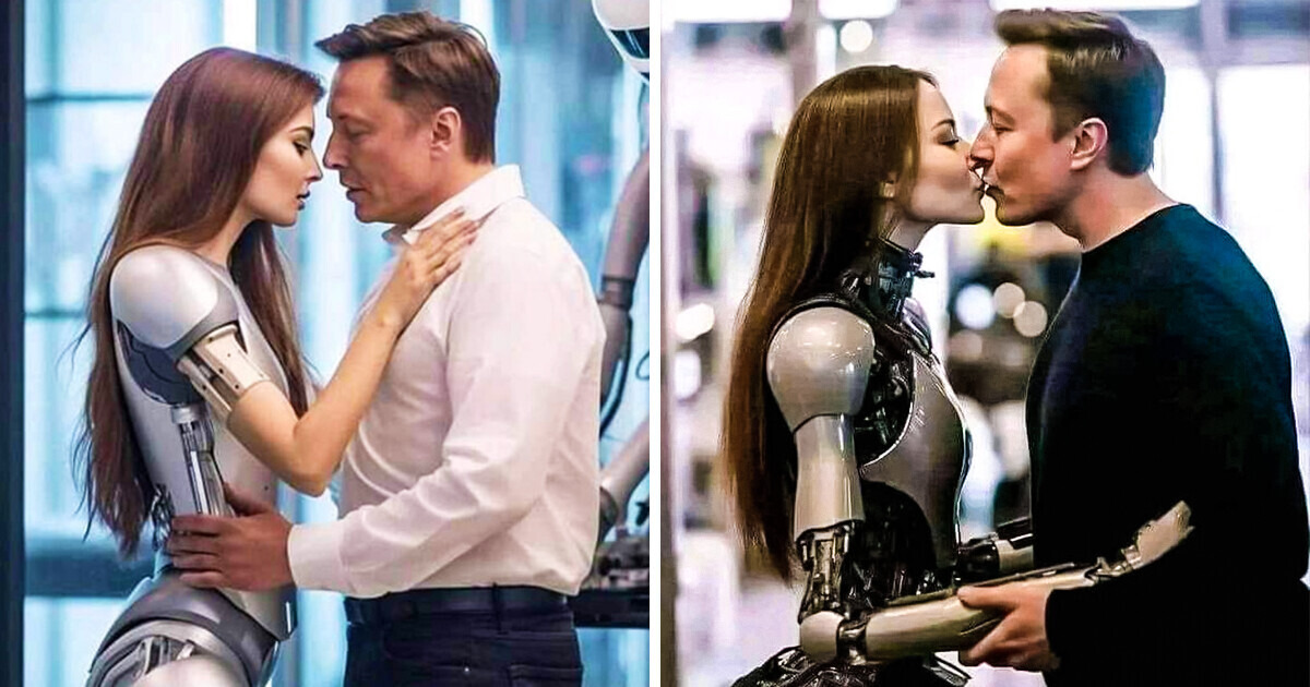 O Polêmico Beijo De Elon Musk Em Um Robô Deixa A Internet Perplexa “quem é Ela” Incrível 1167