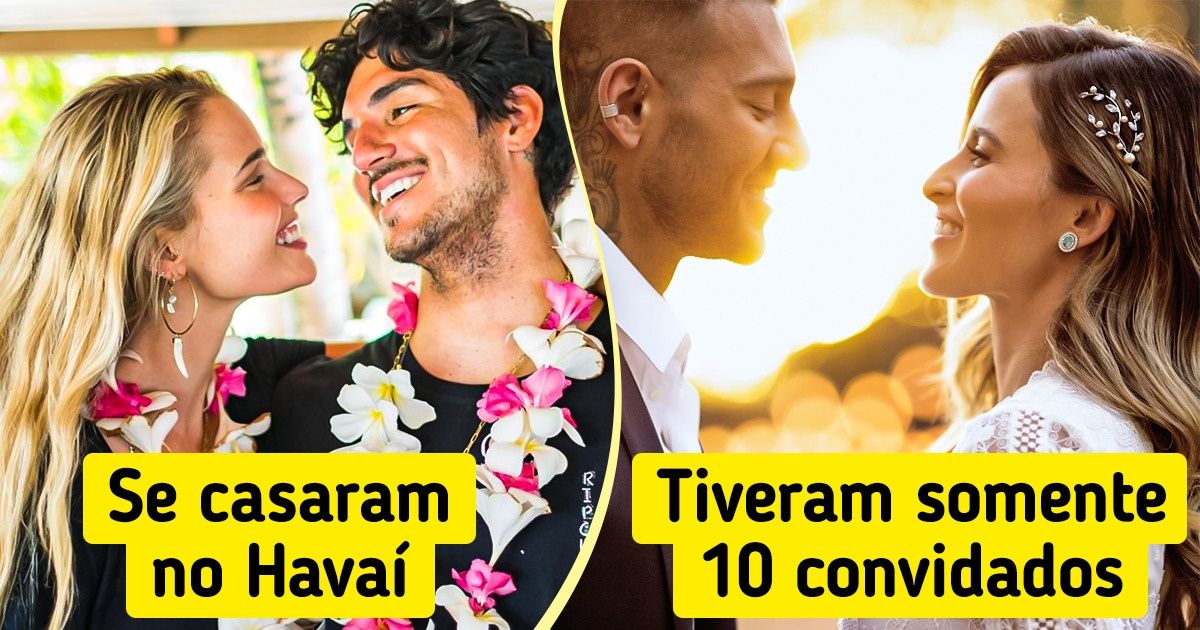 14 Casais de famosos que se casaram de uma forma bastante discreta e longe da mídia 14 Casais de famosos que se casaram de uma forma bastante discreta e longe da mídia