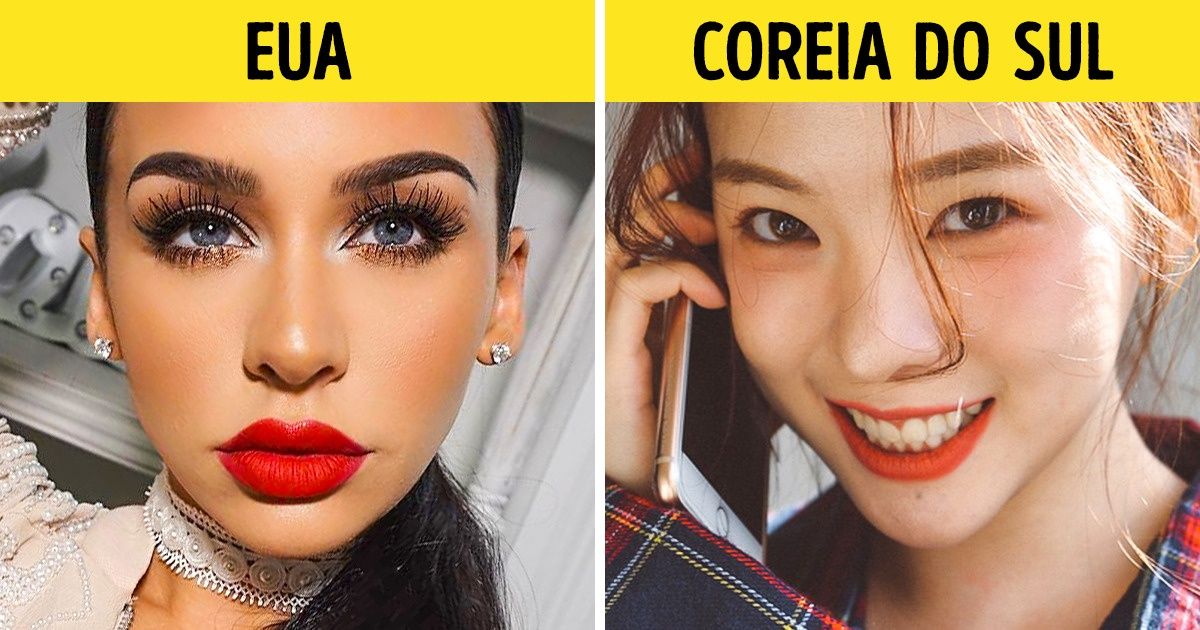 10 Tendências de maquiagem de diferentes países