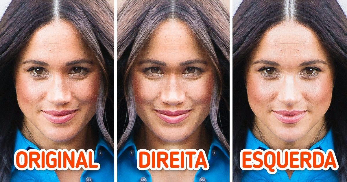 Como seria a aparência de 14 membros da realeza britânica se seus rostos fossem simétricos