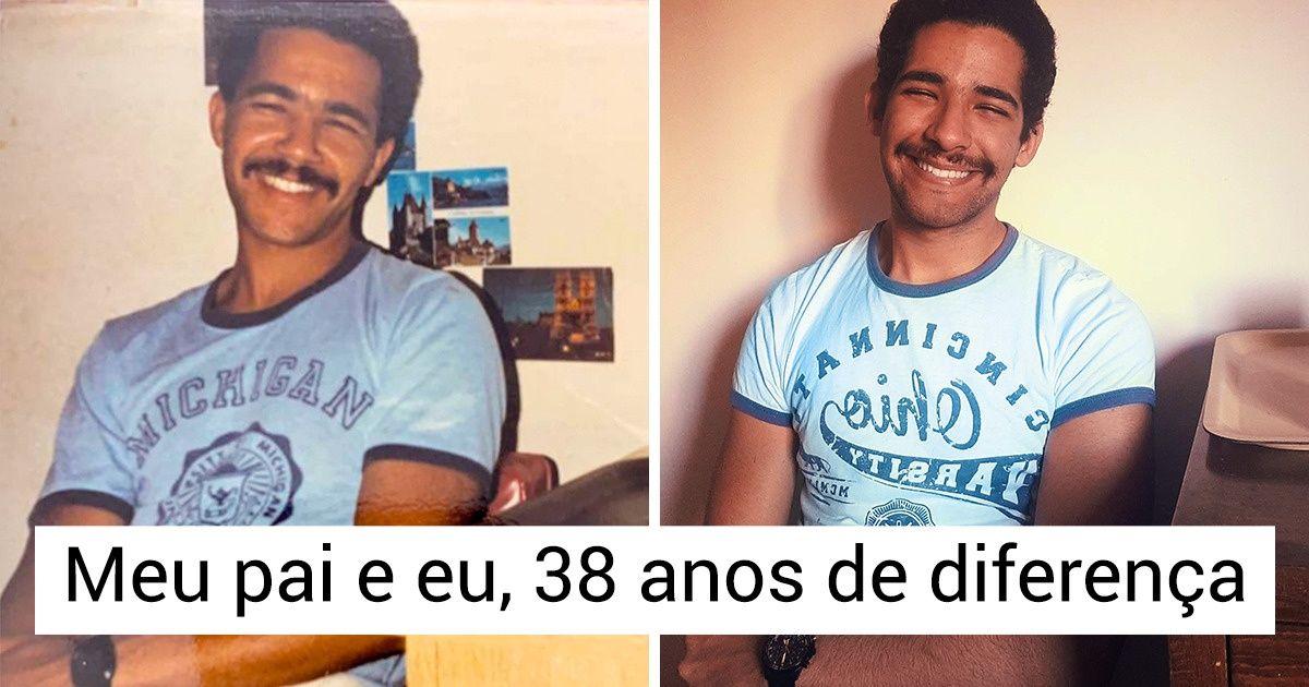 20 Fotos mostrando como os filhos podem ser verdadeiras cópias dos pais 20 Fotos mostrando como os filhos podem ser verdadeiras cópias dos pais