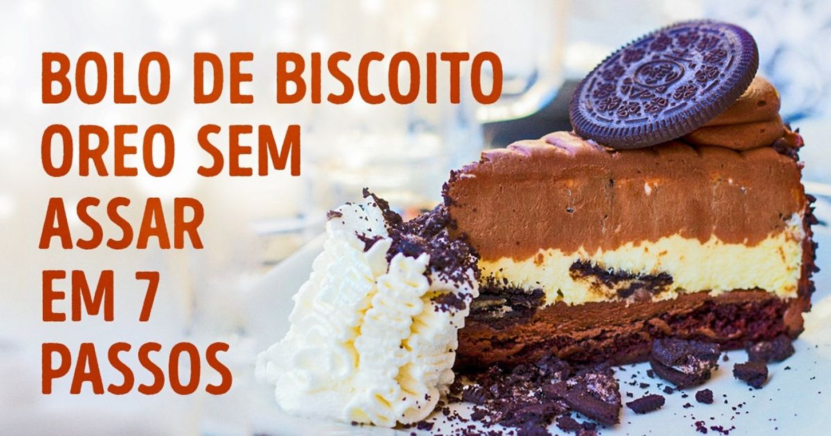 A receita do bolo de biscoito Oreo mais deliciosa do mundo