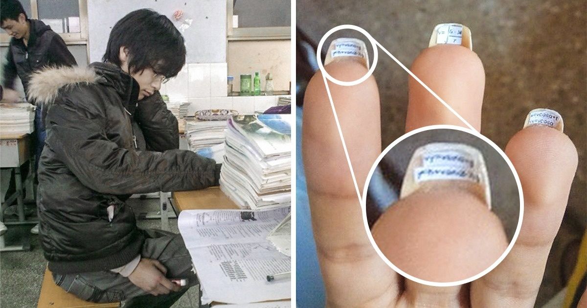 15 Estudantes super criativos nas colas escolares