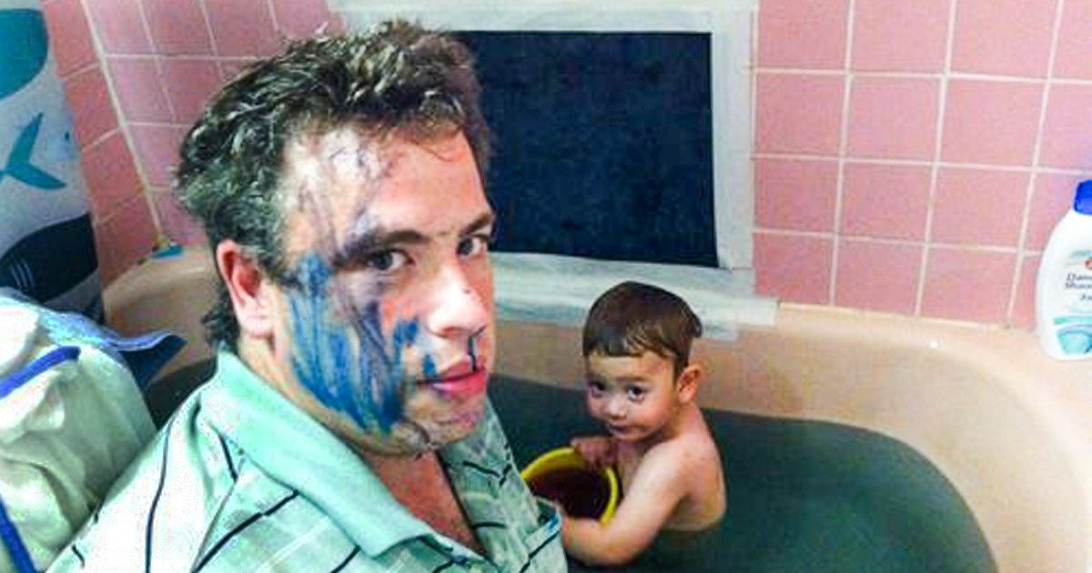 17 Fotos de usuários das redes sociais que mostram que ser pai não é para amadores