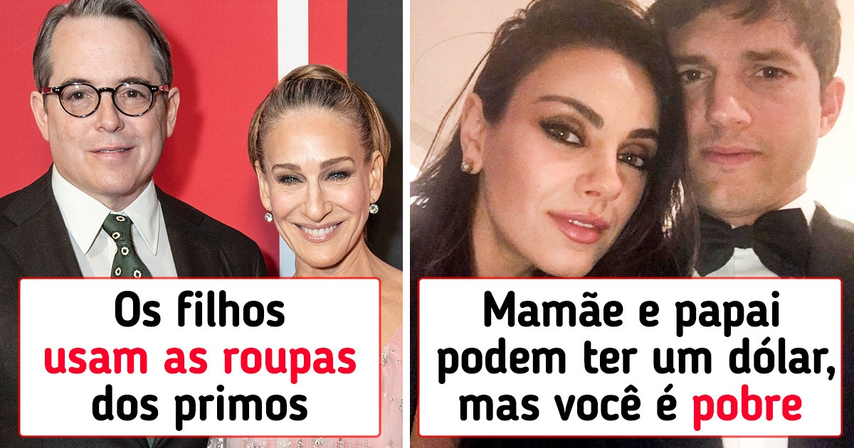 10 Celebridades que fazem o possível para não criar filhos mimados e materialistas