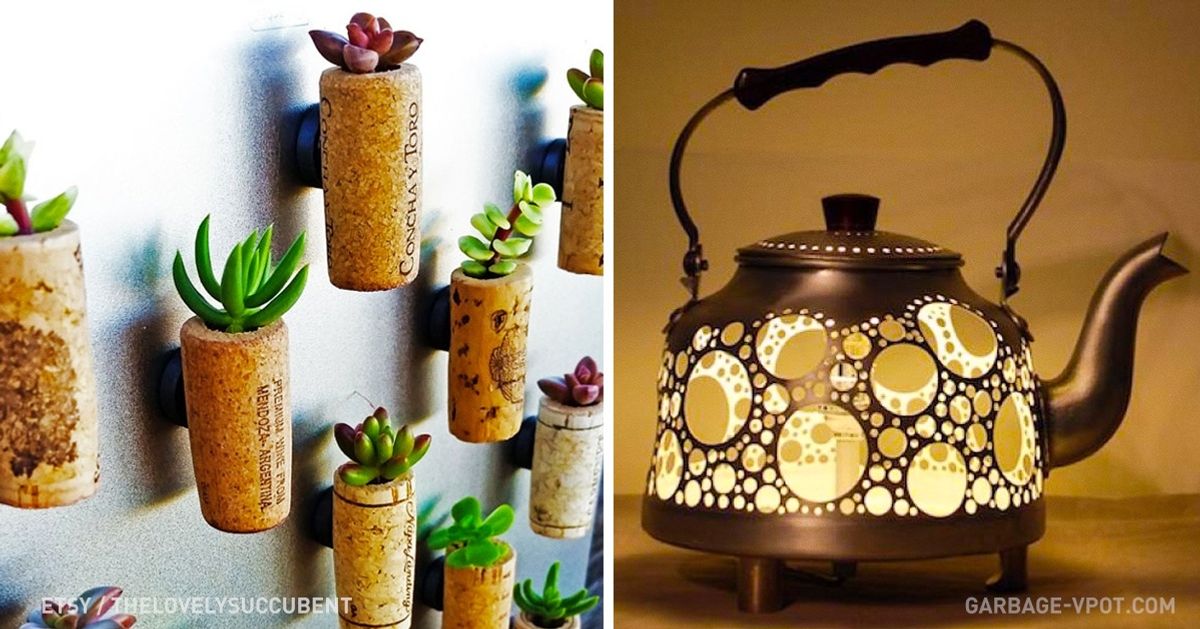 14 formas incríveis de transformar coisas velhas em objetos originais