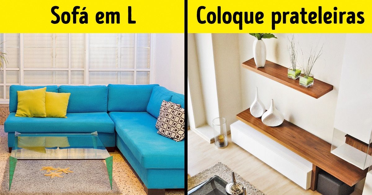 10+ Dicas úteis para otimizar espaços pequenos em sua casa (e algumas ideias para decorá-los)