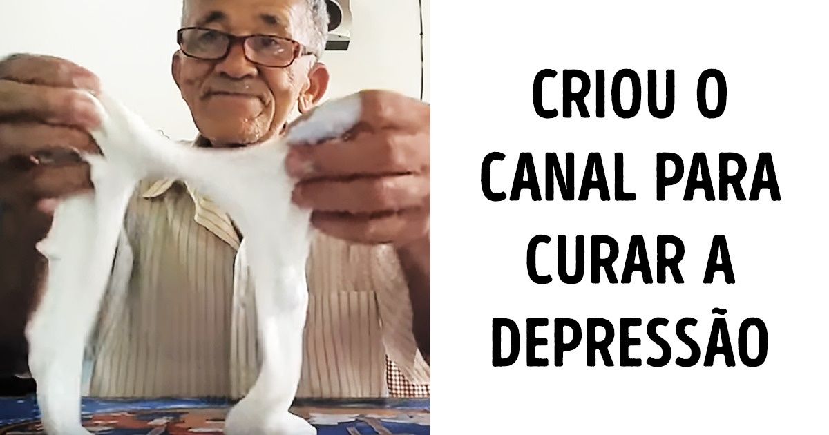 Vovô do slime cria canal para se curar da depressão e viraliza no YouTube Vovô do slime cria canal para se curar da depressão e viraliza no YouTube