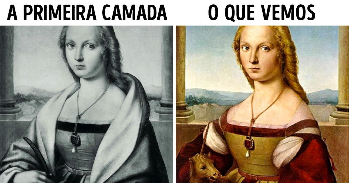 9 Quadros famosos que escondem imagens sob suas camadas de tinta (A Mona Lisa original impressiona)