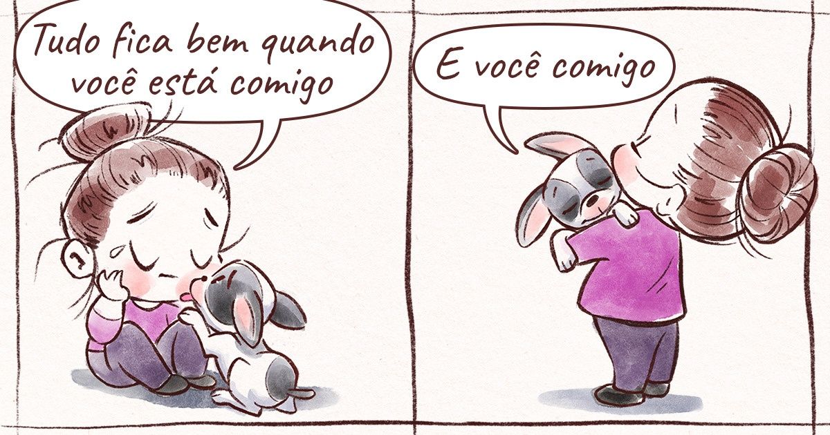 17 Ilustrações sobre o significado da amizade entre humanos e seus animais de estimação 17 Ilustrações sobre o significado da amizade entre humanos e seus animais de estimação