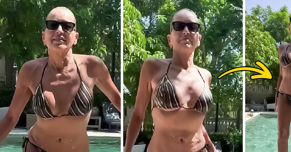 Sharon Stone rouba a cena com biquíni minúsculo e deixa todos de boca aberta Sharon Stone rouba a cena com biquíni minúsculo e deixa todos de boca aberta
