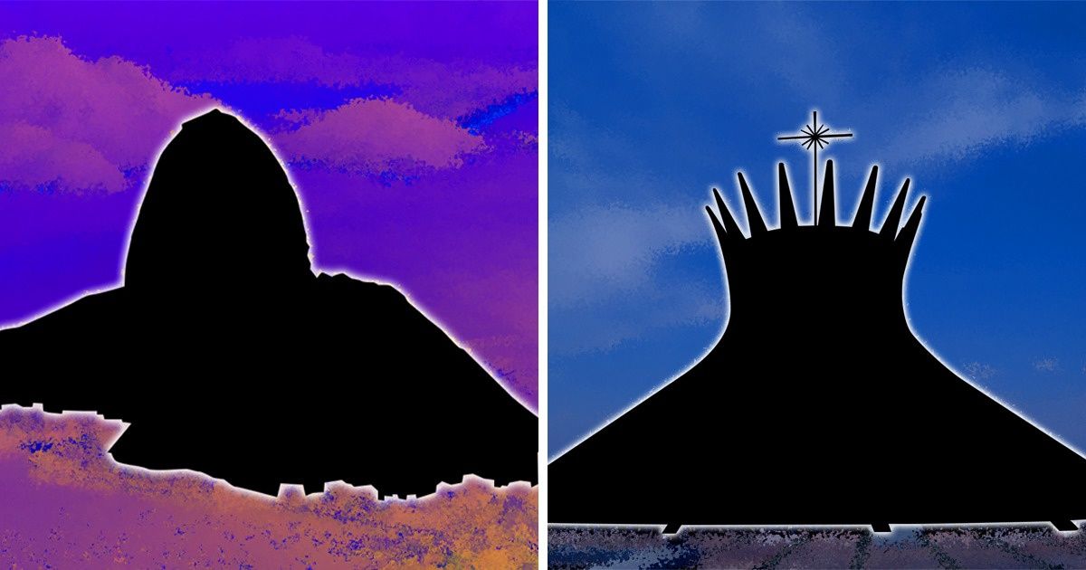 Teste: adivinhe quais são os pontos turísticos brasileiros vendo apenas seu contorno Teste: adivinhe quais são os pontos turísticos brasileiros vendo apenas seu contorno