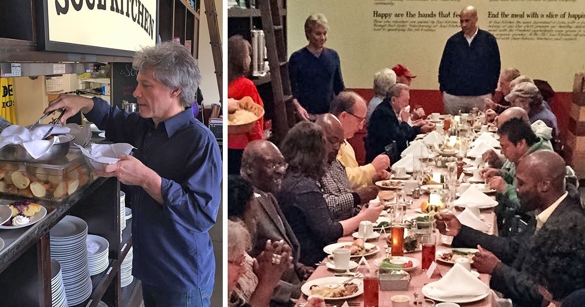 Jon Bon Jovi abriu dois restaurantes solidários, onde quem não tem dinheiro pode comer de graça Jon Bon Jovi abriu dois restaurantes solidários, onde quem não tem dinheiro pode comer de graça
