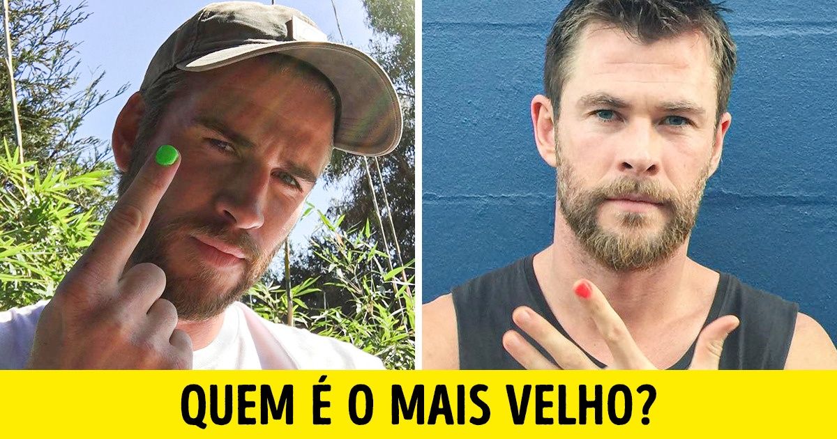 Teste: adivinhe qual destes irmãos famosos tem mais idade