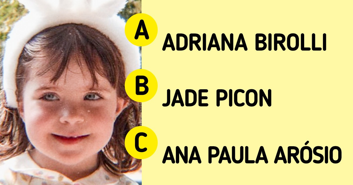 Teste: 20 Fotos de famosos quando eram crianças para testar o seu poder de percepção