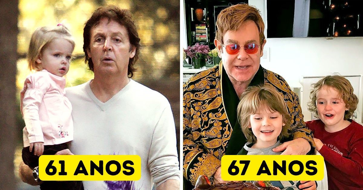 10 Papais famosos que tiveram um filho depois dos 60 anos