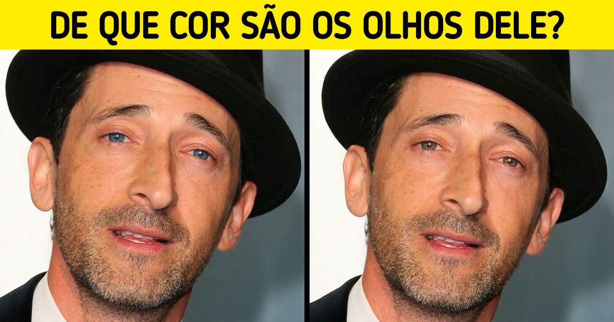 Teste: você lembra qual é a cor dos olhos destes famosos?