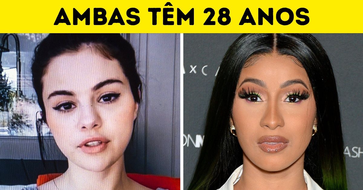 17 Pares de famosos com a mesma idade, embora seja difícil acreditar
