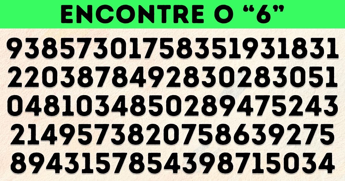 Um teste rápido e divertido para conferir o poder de alcance da sua visão Um teste rápido e divertido para conferir o poder de alcance da sua visão