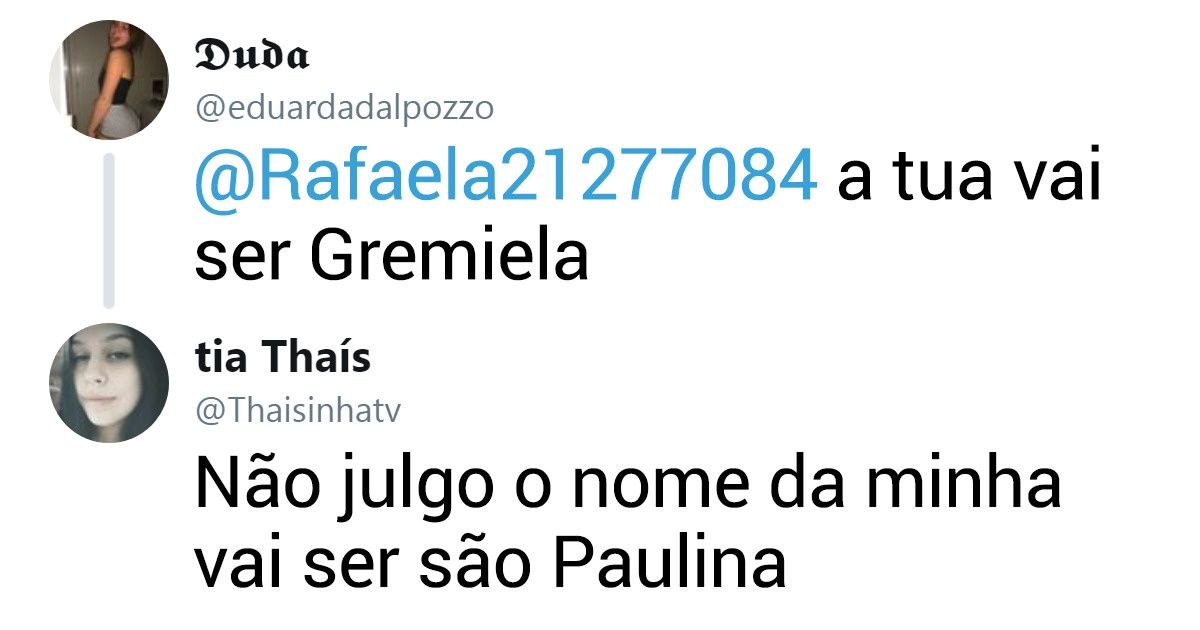15 Internautas que deram nomes de times para seus filhos imaginários 15 Internautas que deram nomes de times para seus filhos imaginários