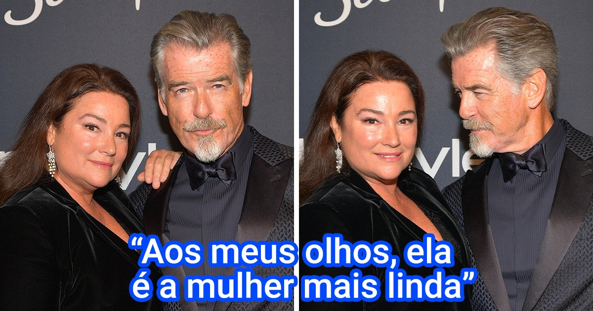 Pierce Brosnan responde a trolls que criticaram o peso de sua esposa e nos mostra o significado do verdadeiro amor