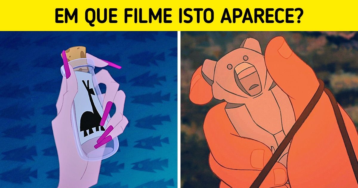 Teste: Você consegue identificar a que filmes da Disney estes objetos pertencem? Teste: Você consegue identificar a que filmes da Disney estes objetos pertencem?