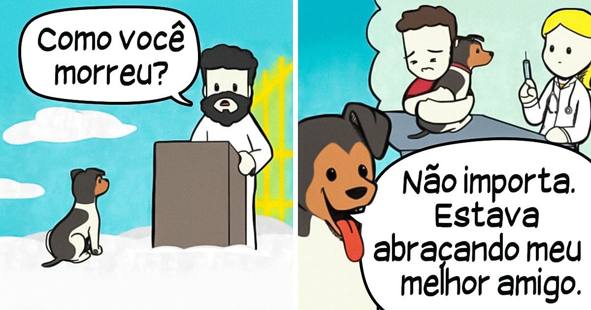 14 Quadrinhos divertidos e comoventes sobre os cachorros e sua relação com os humanos