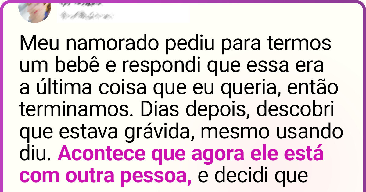 “Descobri que estou grávida após terminar com meu namorado por não querer ser mãe” “Descobri que estou grávida após terminar com meu namorado por não querer ser mãe”