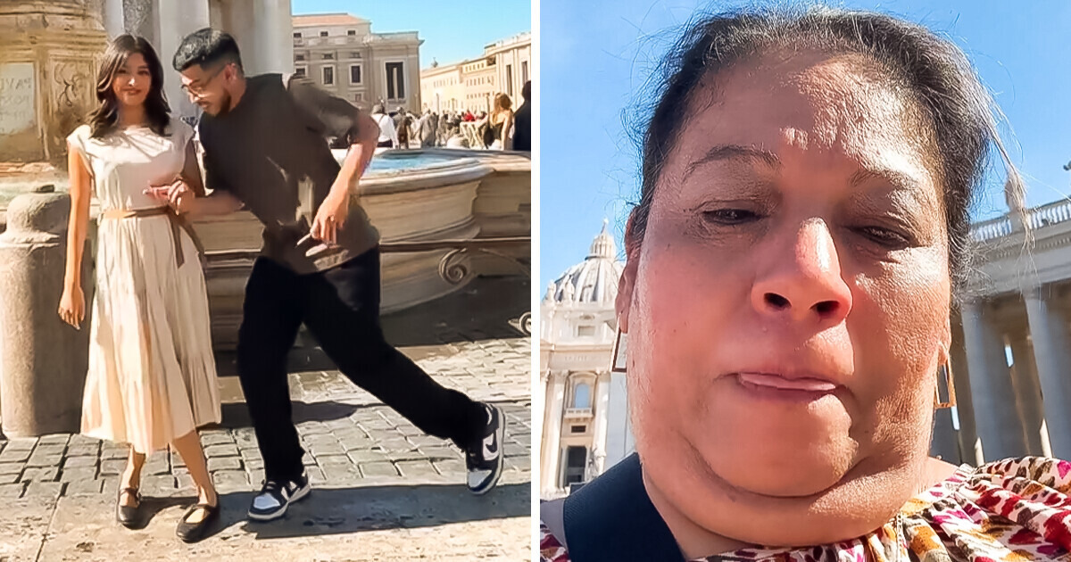 Filho pediu para a mãe gravar pedido de casamento em Roma e o resultado foi desastroso
