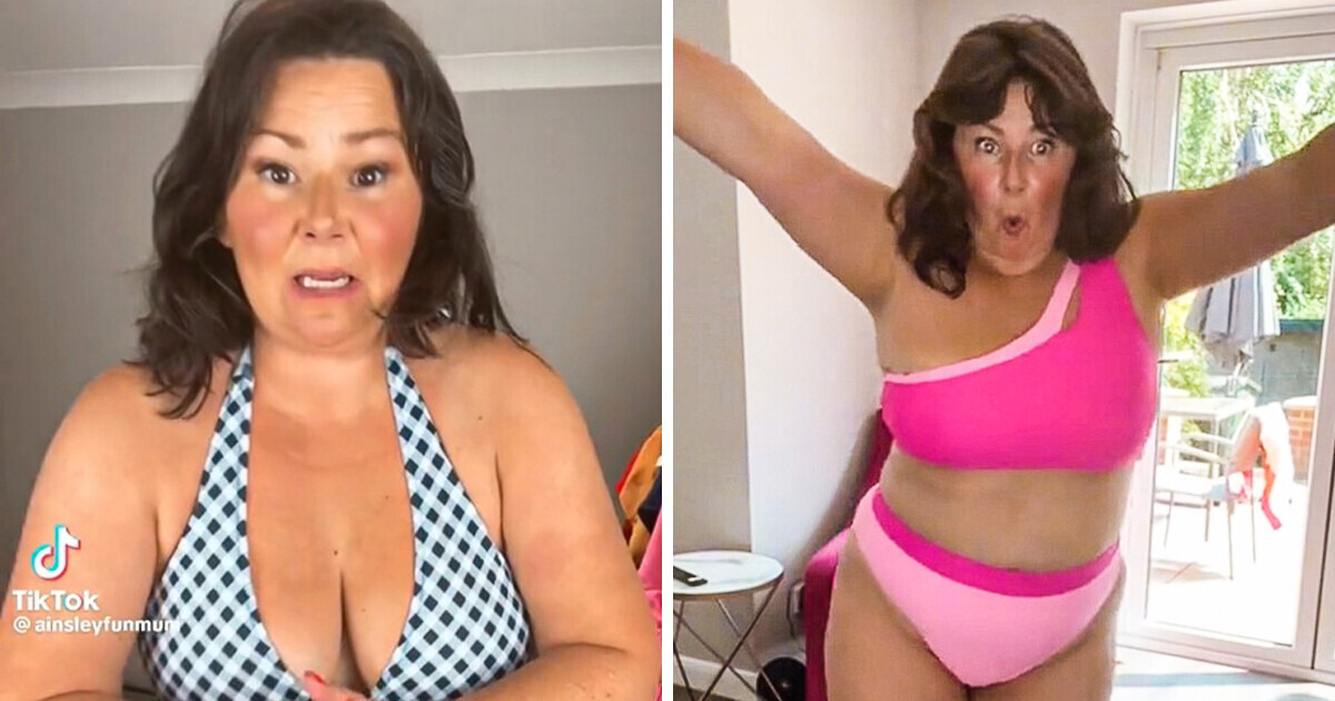 Modelo plus size cansou dos biquínis que não vestem bem e criou o seu próprio Modelo plus size cansou dos biquínis que não vestem bem e criou o seu próprio