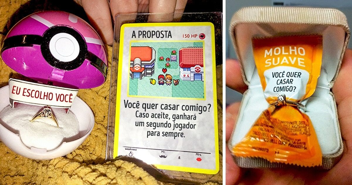 24 Pedidos de casamento que são impossíveis recusar