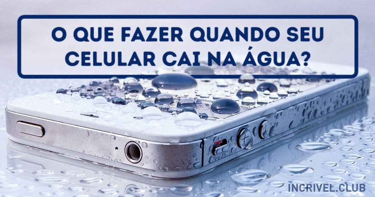 O que fazer se o seu celular cai na água?