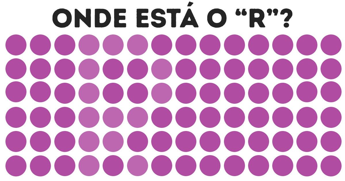 Teste: Resolva este desafio visual encontrando as letras escondidas nas imagens