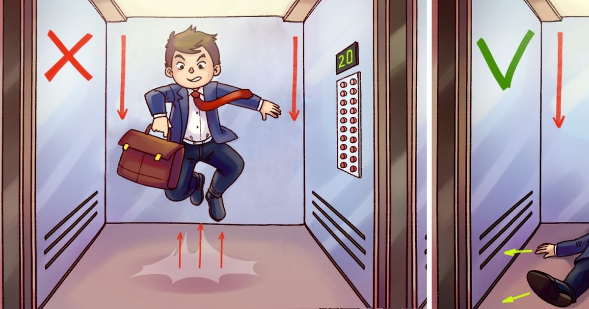 O que fazer dentro do elevador se ele estiver caindo