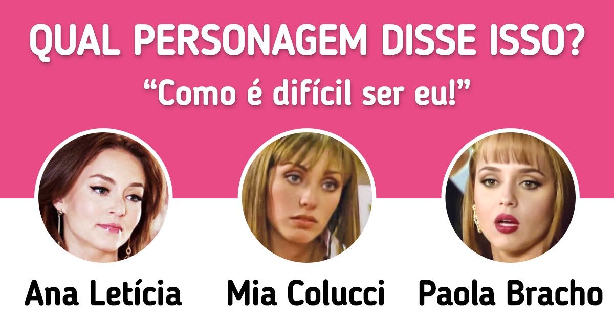 Teste: analise seu poder de memória indicando quais foram as vilãs das novelas que disseram estas 14 frases