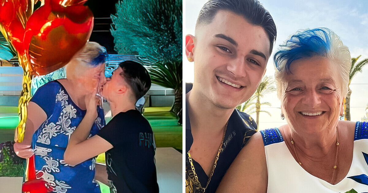 Jovem de 19 anos se relaciona com mulher de 75 e mostra a vida agitada do casal nas redes sociais Jovem de 19 anos se relaciona com mulher de 75 e mostra a vida agitada do casal nas redes sociais