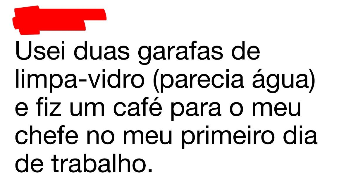 Os maiores fracassos no trabalho compartilhados no Twitter