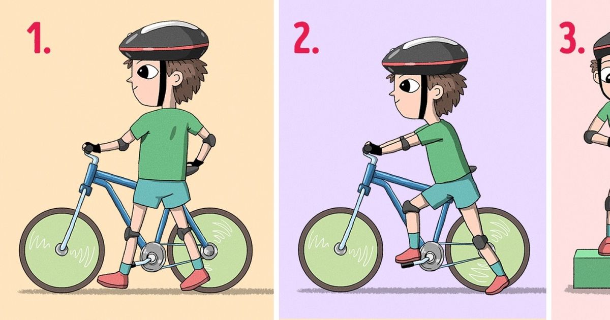 З simples passos para aprender a andar de bicicleta