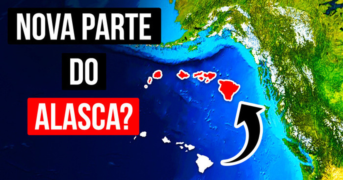 Algo está empurrando o Havaí em direção ao Alasca a cada ano