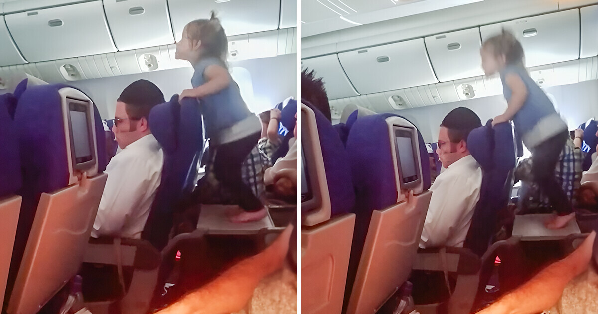 Criança aterroriza passageiros de avião durante as 8 horas de voo, gerando um debate acalorado na web Criança aterroriza passageiros de avião durante as 8 horas de voo, gerando um debate acalorado na web
