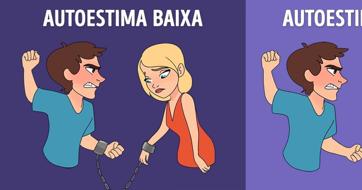 Autoestima baixa vs. Autoestima adequada