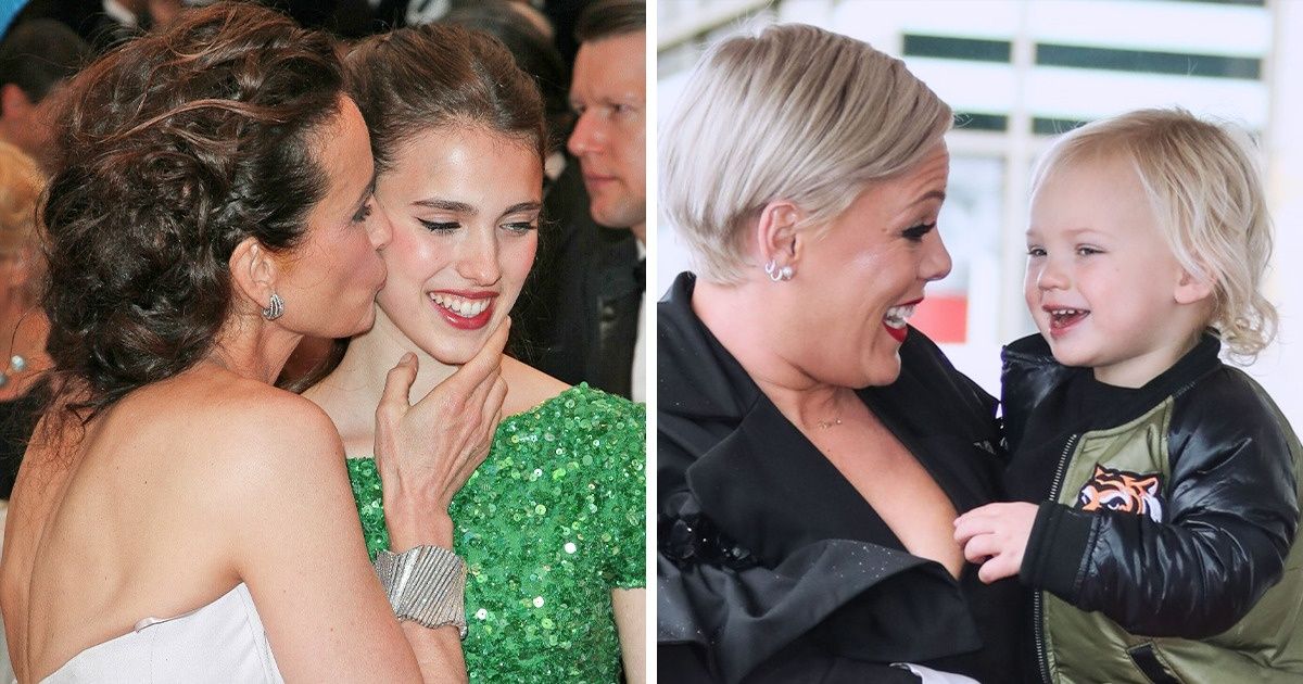 15 Famosas que não deixam de ser mães nem no tapete vermelho 15 Famosas que não deixam de ser mães nem no tapete vermelho