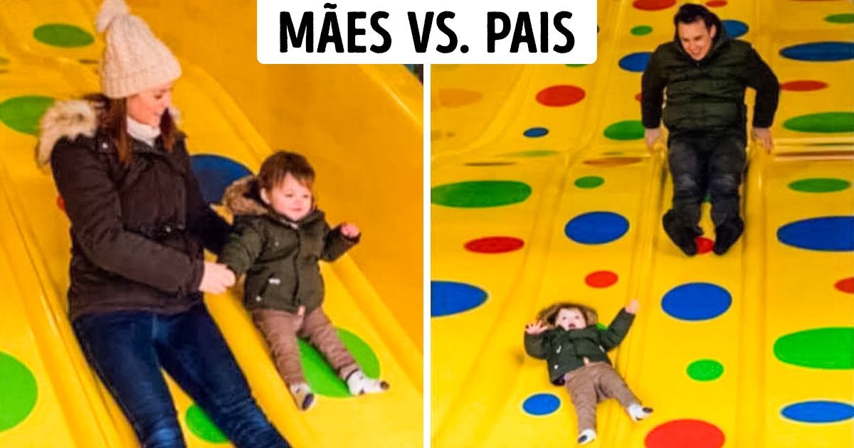 20 Fotos muito divertidas que mostram as diferenças entre mães e pais 20 Fotos muito divertidas que mostram as diferenças entre mães e pais