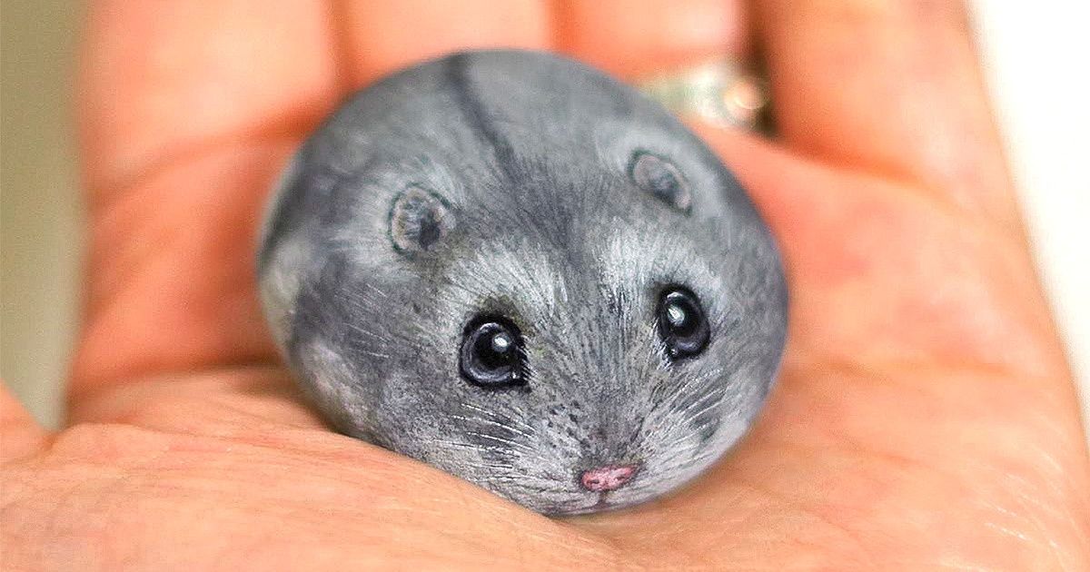 Artista japonesa transforma pedras em animais muito fofos