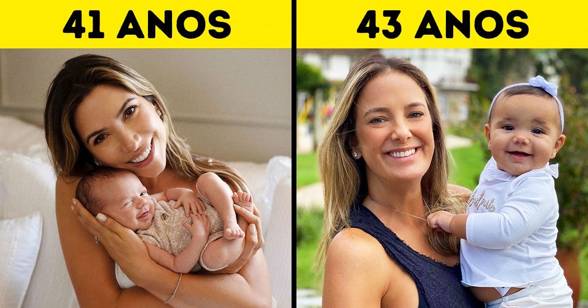 20 Famosas brasileiras que comemoraram a chegada de seus bebês na faixa dos 40 anos