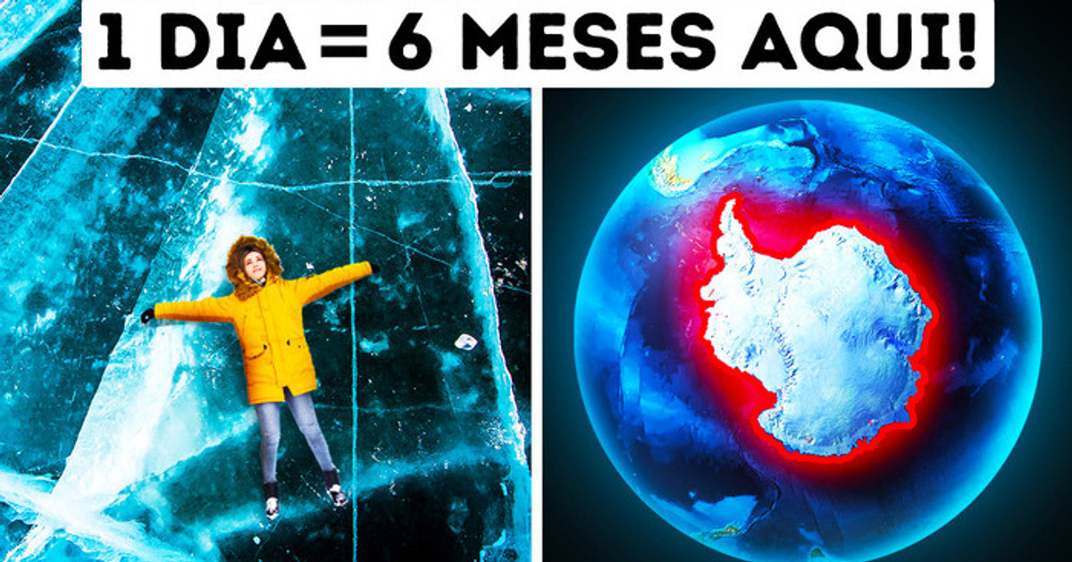 O único lugar na Terra onde 1 dia dura 6 meses