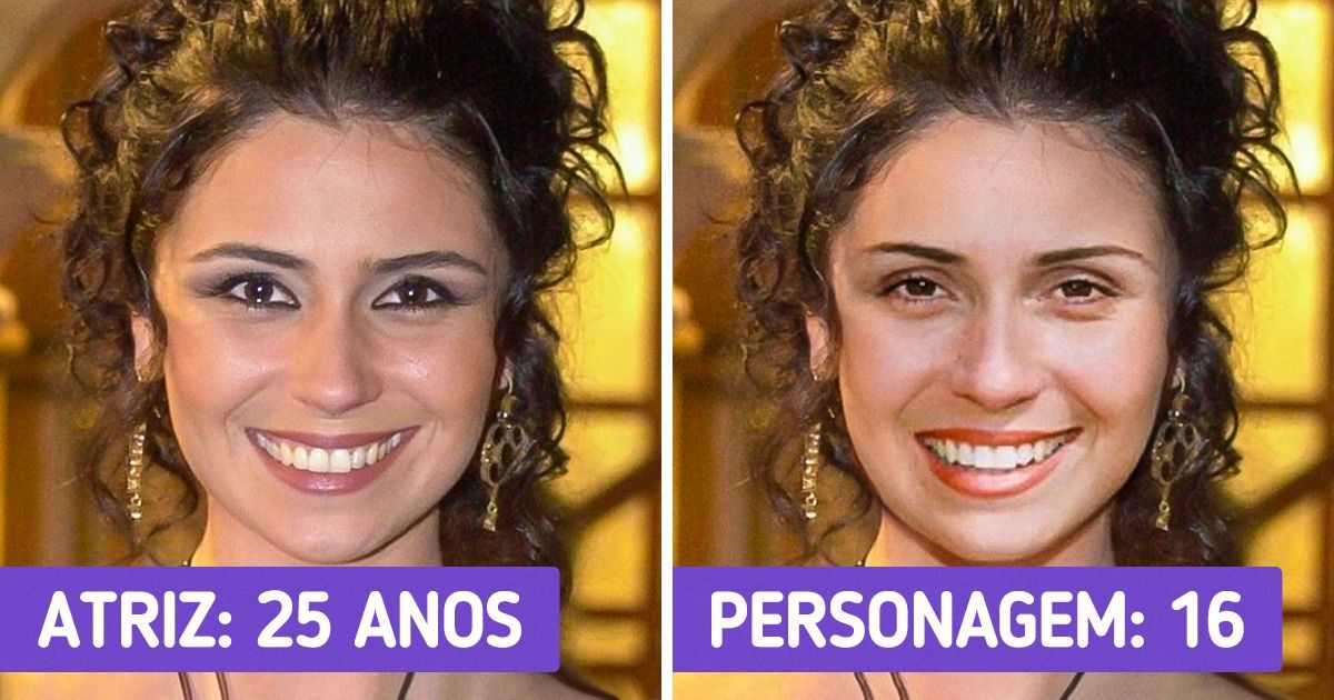 Imaginamos como seriam estes 10+ atores caso tivessem a mesma idade dos personagens que interpretaram
