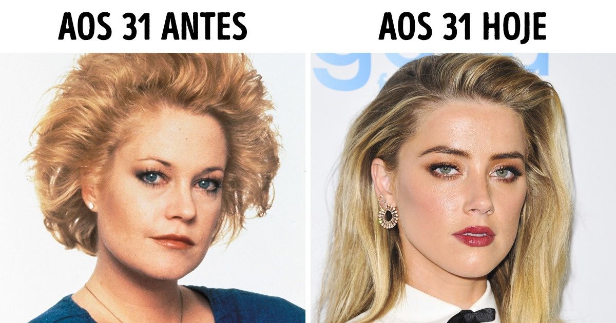 19 Fotos de famosas do passado e do presente que mostram como os conceitos de beleza mudaram