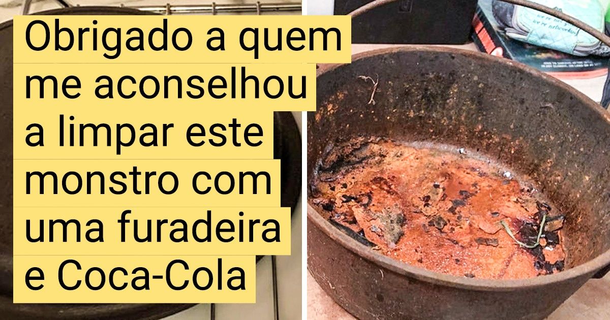 19 Pessoas que reuniram forças e limparam objetos que pareciam ser impossíveis de recuperar
