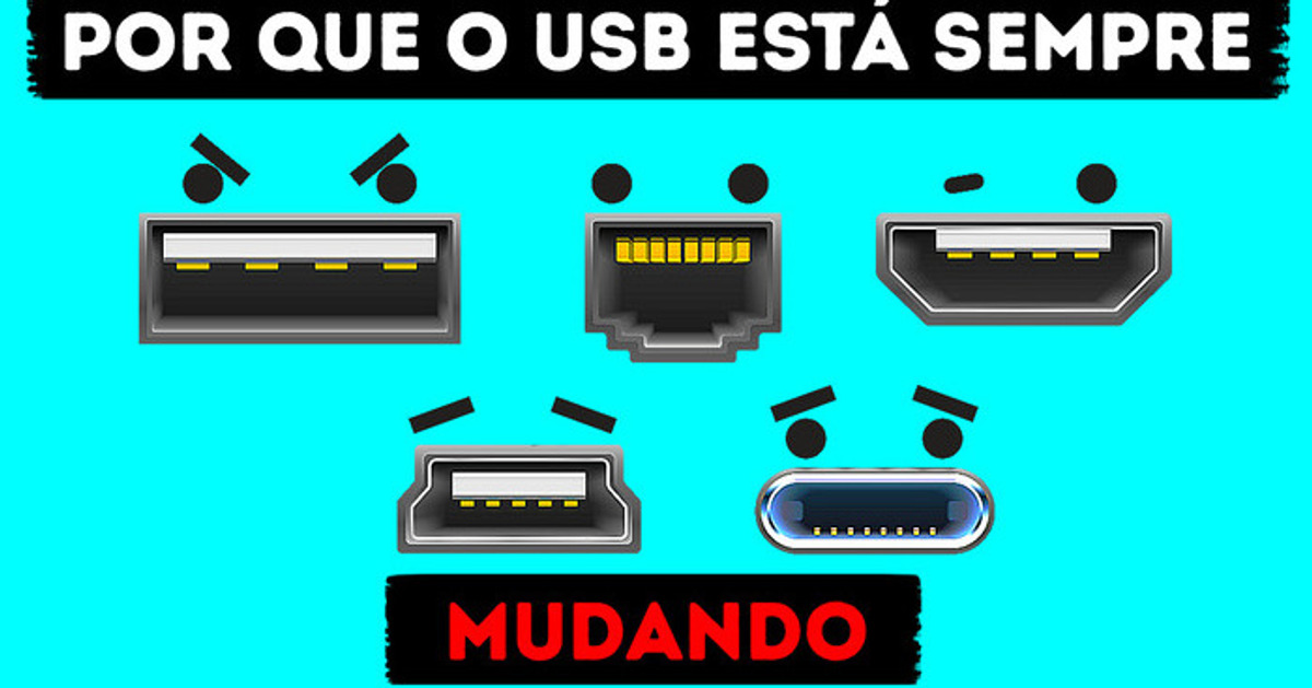 O USB foi alterado 10 vezes em 26 anos, mas por quê? O USB foi alterado 10 vezes em 26 anos, mas por quê?